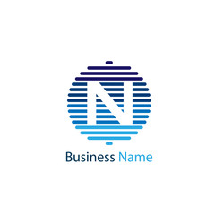 Letter N Logo Template Design