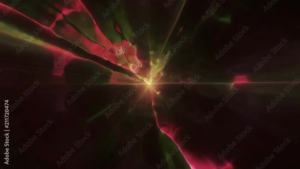 Poster flying into another dimension through a wormhole in time and space. a bright, high-energy and high-t