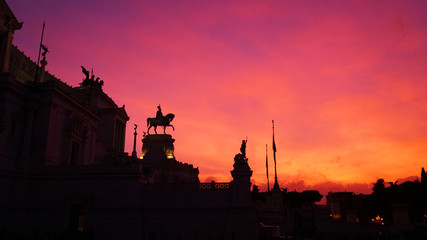 Fototapeta premium Sunset in Rome