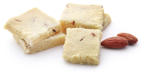 Tasty almond barfi