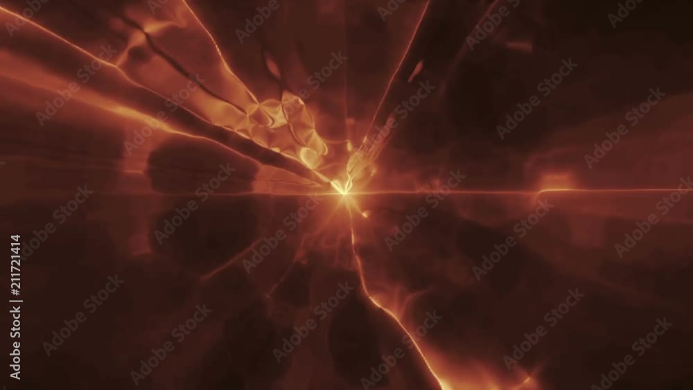 Poster flying into another dimension through a wormhole in time and space. a bright, high-energy and high-t