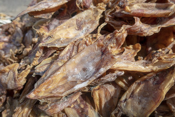 Dried fish for local food in Thailand