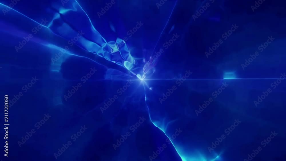 Poster flying into another dimension through a wormhole in time and space. a bright, high-energy and high-t
