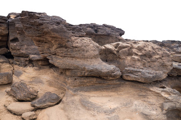 rock isolated on white background