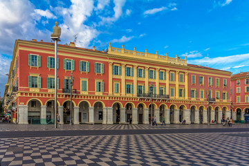 Famous Place Massena in Nice France