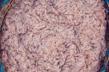 Fresh krill shrimp background sea food