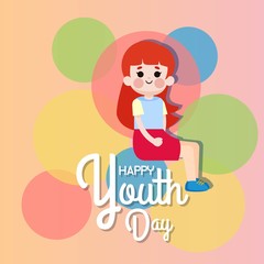 Youth day illustration