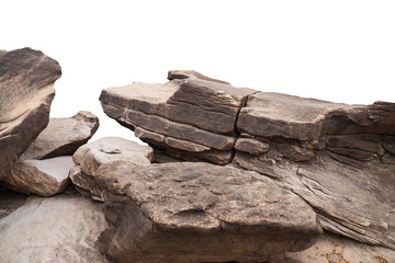 rock isolated on white background
