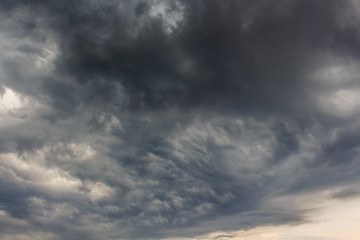 Black storm clouds.Concept atmospheric phenomena