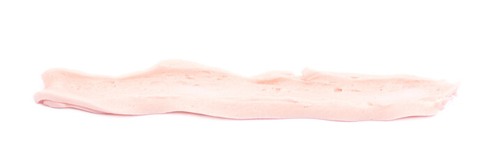 Line of frosting cream isolated