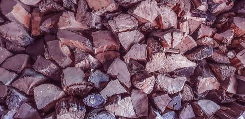 wooden untreated bars, front view, close up