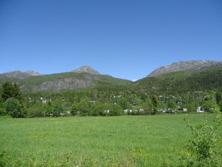 Fototapeta na wymiar Landscape of HEMSEDAL NORWAY