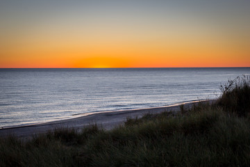 Sonnenuntergang Vedersø Klit