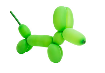 toy with air balloon dog isolated