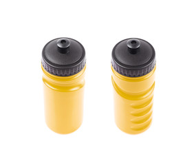 Plastic sport water bottle isolated