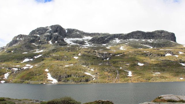 Mountain Landscape With Pure Natural In Norway