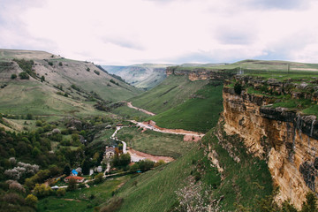 Fototapeta na wymiar Karachay-Cherkessia, Honey Waterfalls