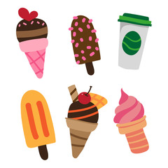dessert vector collection design