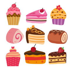 dessert vector collection design