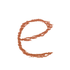 Single hand drawn letter isolated