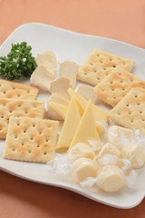 一般的なチーズの盛り合わせイメージ