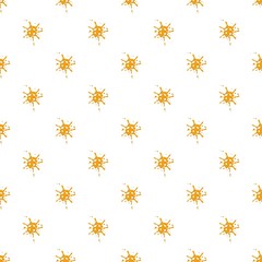 Small spot of honey pattern seamless repeat in cartoon style vector illustration