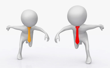 Wir sind auf der Arbeit und nicht auf der Flucht