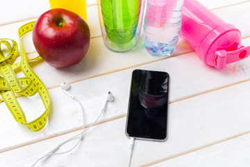 Sports Fitness concepts with Gym equipment