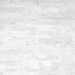 Abstract white brick wall texture pattern background with creative filtered color. Closeup surface with beautiful tracery.