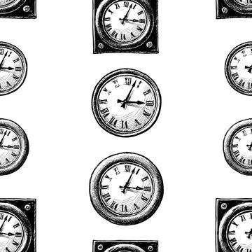 Pattern of the drawn clocks