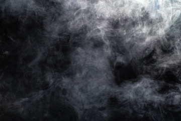 Smoke on black background
