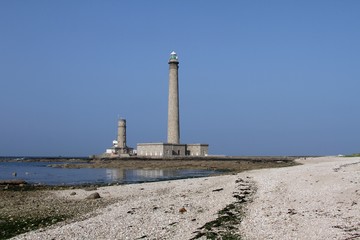 le phare et le sémaphore de Gatteville à Gatteville le phare dans le Cotentin ,Manche,Normandie
