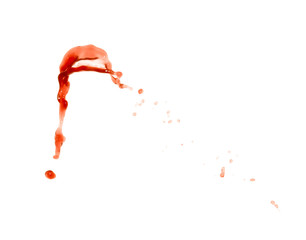 Splash of liquid in motion isolated