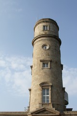 Fototapeta na wymiar le phare et le sémaphore de Gatteville à Gatteville le phare dans le Cotentin ,Manche,Normandie