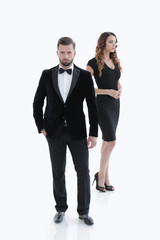 business people isolated on white