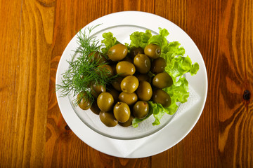 Green olives