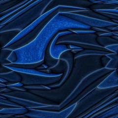 3d illustration - Abstrakt blau muster