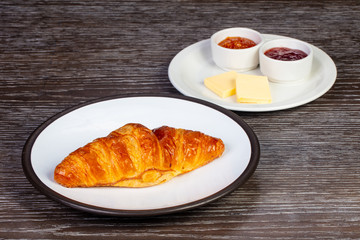 Tasty french croissant