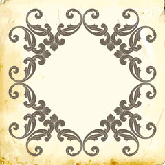 Vector baroque of vintage elements for design. 