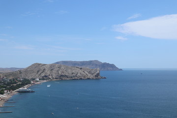 Fototapeta na wymiar View over Mys Alchak in Sudak, Crimea