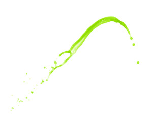 Splash of liquid in motion isolated