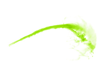 Splash of liquid in motion isolated