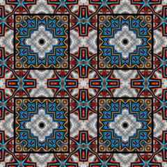 Abstrakt fraktal geometrisch nahtlos muster