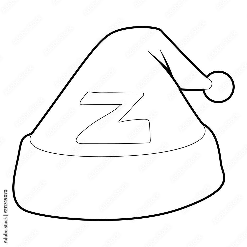 Poster cap for sleep icon. outline illustration of cap for sleep vector icon for web design