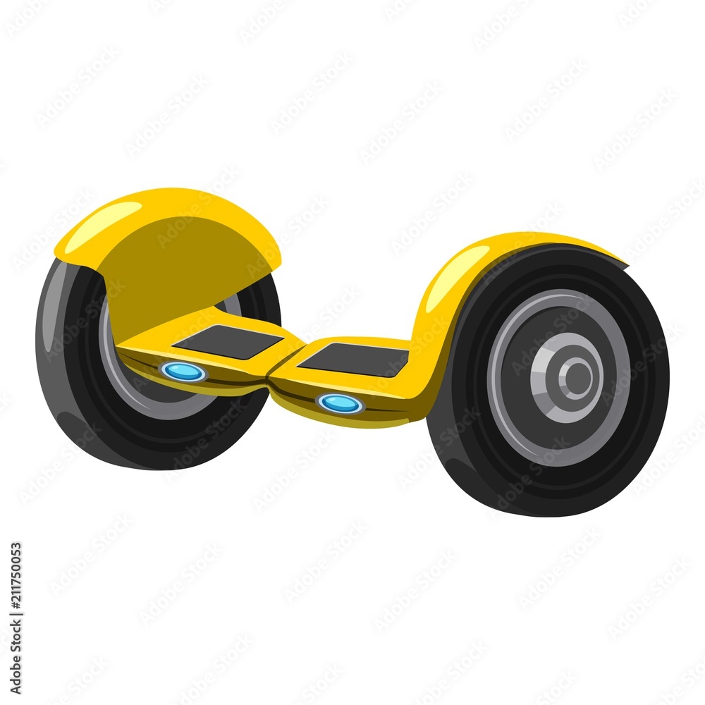 Aufkleber self balancing hoverboard icon. cartoon illustration of self balancing hoverboard vector icon for we