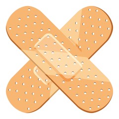 Plaster icon. Cartoon illustration of plaster vector icon for web design
