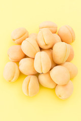 Ripe fresh apricots