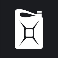 Vector illustration icon of canister of gasoline	
