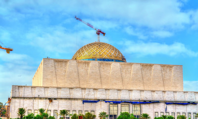 Grand Mosque of Algiers under construction. It is the third largest mosque in the world with the worldwide tallest minaret © Leonid Andronov