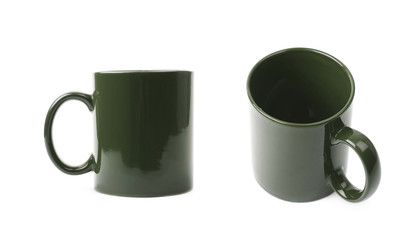 Ceramic cup isolated